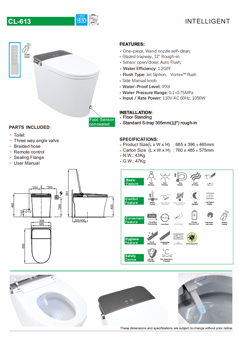 Smart toilet engros