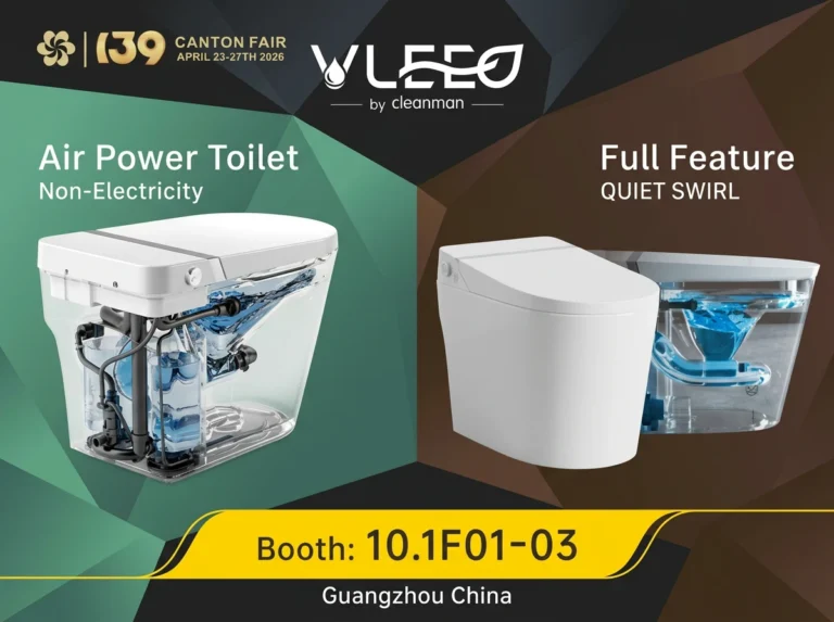 La fabbrica di toilette intelligenti OEM Vleeo alla 139a Fiera di Canton