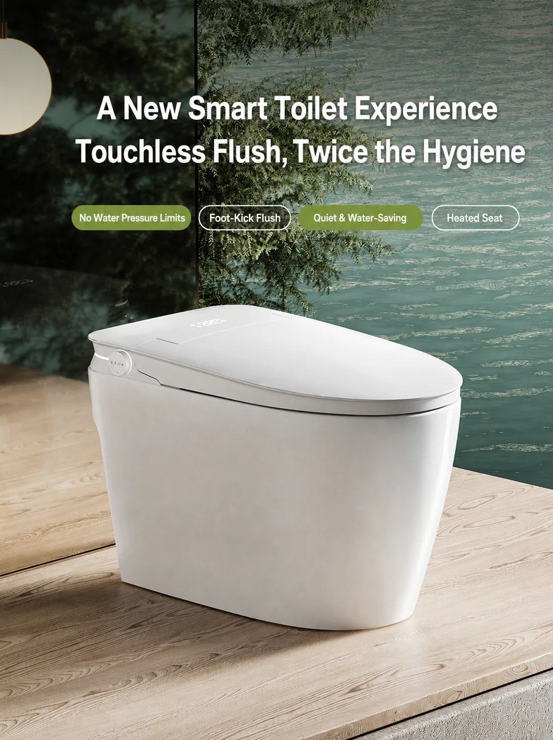 smart toilet with built-in tank intelligent WC