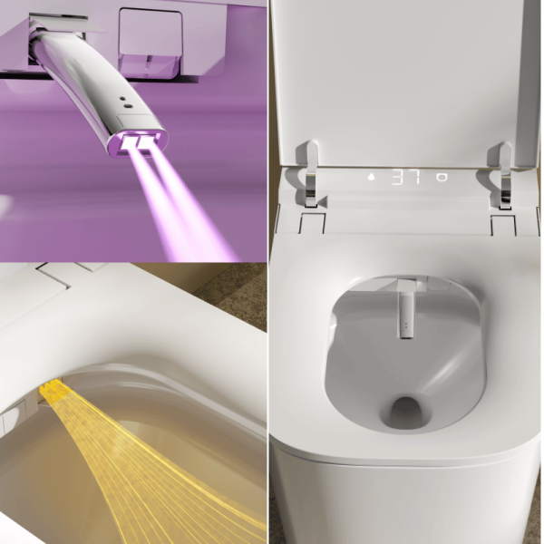 Rimless Smart Toilet with Bidet