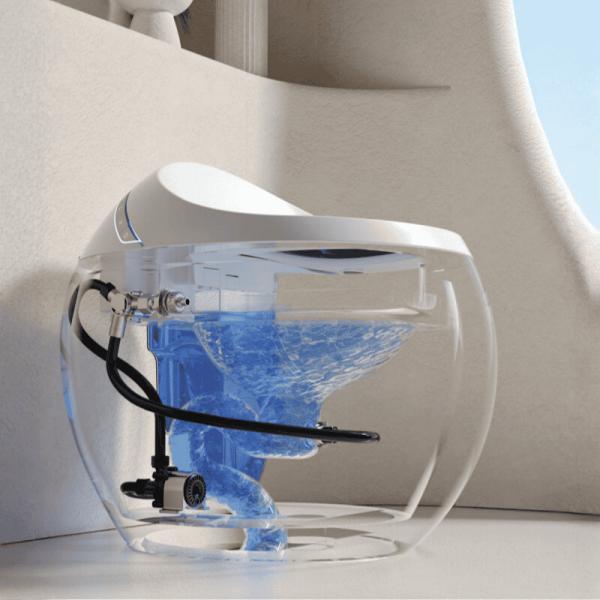 toilettes intelligentes en forme d'œuf